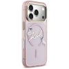 Etui Karl Lagerfeld IML Choupettes Karl  Script Logo MagSafe do iPhone 17 Pro Max różowy